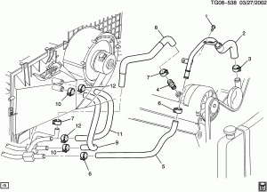 HOSES & PIPES/HEATER (L30/5.0M,L31/5.7R, C36,C42)