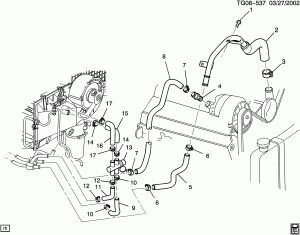 HOSES & PIPES/HEATER (L30/5.0M,L31/5.7R, C36,C60)