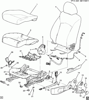 SEAT ASM/DRIVER CUSHION