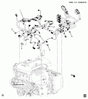WIRING HARNESS/ENGINE (LCV/2.5A)