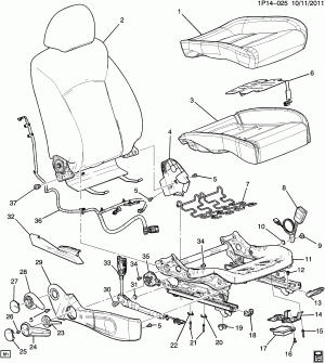 SEAT ASM/PASSENGER CUSHION (EXC HEATED SEAT KA1)