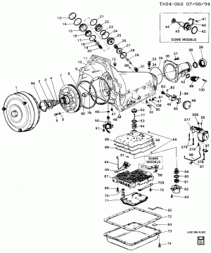 AUTOMATIC TRANSMISSION (MD8) PART 1 (HYDRA-MATIC 4L60)(THM700-R4) CASE & RELATED PARTS