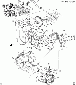 BRAKE LINES/FRONT (LF6/4.3X,L35/4.3W)