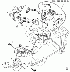 BRAKE ELECTRICAL SYSTEM (4 WHEEL ANTI-LOCK)