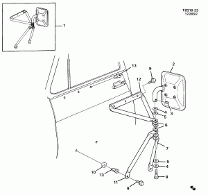 MIRROR/OUTSIDE REAR VIEW (CAMPER DF1,DF2)