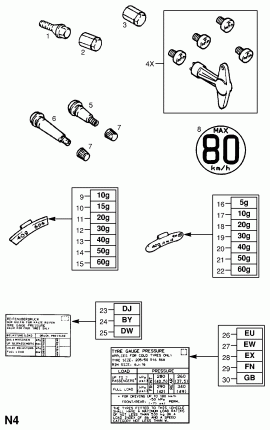 БАЛАНСИРОВОЧНЫЕ ГРУЗИКИ КОЛЕСА