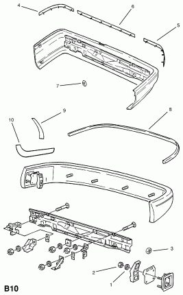 ПРОФИЛЬ ПАНЕЛИ ЗАДНЕГО БАМПЕРА