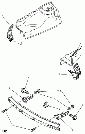 ДЕРЖАТЕЛЬ ПАНЕЛИ ПЕРЕДНЕГО БАМПЕРА