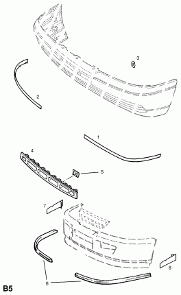 ПРОФИЛИ ПАНЕЛИ ПЕРЕДНЕГО БАМПЕРА