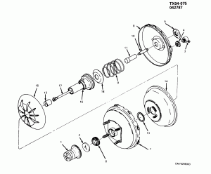 BRAKE BOOSTER/VACUUM (SINGLE DIAPHRAGM JM7)(MORAINE)