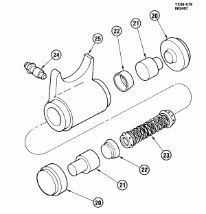 WHEEL CYLINDER/DRUM BRAKE (DIRECT TORQUE)(MORAINE)