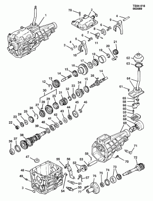 4-SPEED MANUAL TRANSMISSION (MC9) (BORG WARNER)