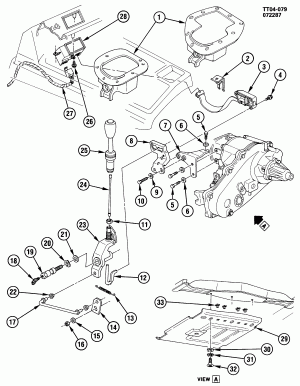 SHIFT CONTROLS/TRANSFER CASE CONTROLS