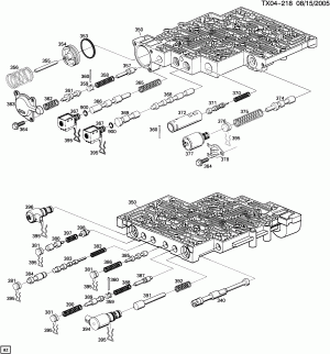 AUTOMATIC TRANSMISSION (M30) PART 4 (HYDRA-MATIC 4L60-E)(ELECTRONIC)CONTROL VALVE