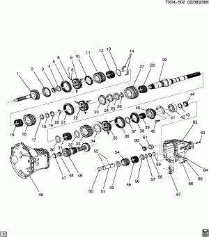 5-SPEED MANUAL TRANSMISSION (M50) PART 2 MAIN GEARS