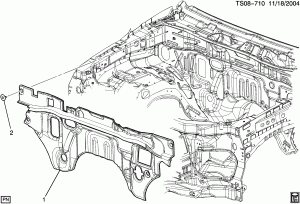 INSULATORS/ENGINE COMPARTMENT