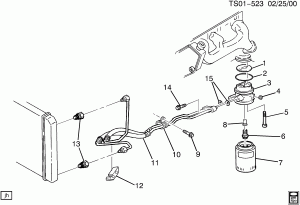 ENGINE OIL COOLER LINES (L35/4.3W)