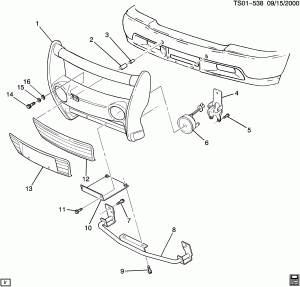 RADIATOR GRILLE GUARD (G.M.C. Z88, JIMMY DIAMOND EDITION JDE)