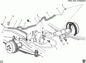 BRAKE LINES/REAR (L43/2.2-5)