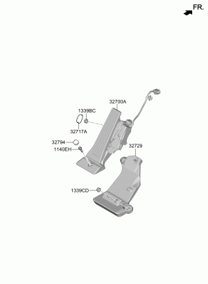 Педаль, трос акселератора