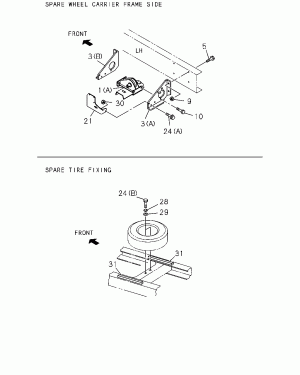 5-30 - SPARE TIRE CARRIER AND COVER