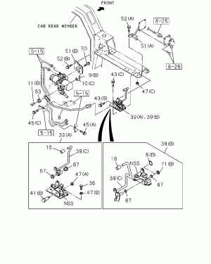 5-16 - OIL PUMP; CAB TILT
