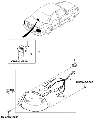 Задняя фара