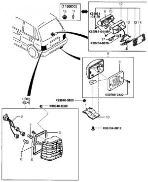 Задняя фара