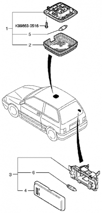 Лампа салона