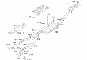 Глушитель и выхлопная труба