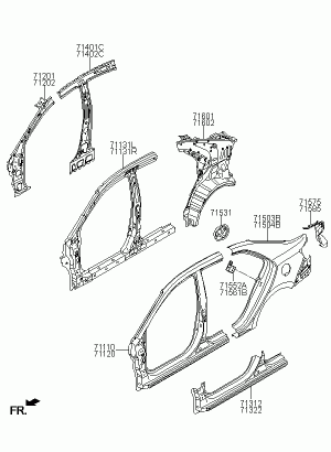 Панель кузова боковая
