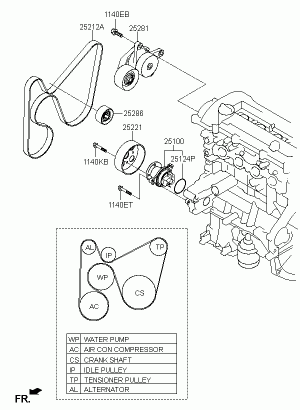 Насос  помпа системы охлаждения ДВС