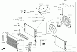 Вентилятор, электромотор радиатора охлаждения ДВС