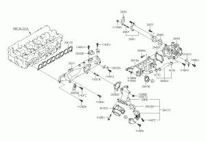 Коллектор впускной двигателя