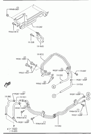 1910AA - AUTOMATIC TRANSMISSION TORQUE CONVERTER, OIL PUMP & PIPINGS (6-SPEED)