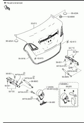 Крышка, дверь багажника