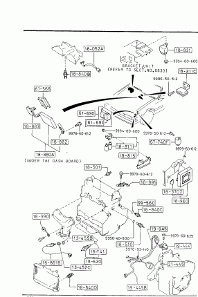 6600 B - SWITCHES & RELAYS (ENGINE) (W/O TURBO)(A/T>4-SPEED)
