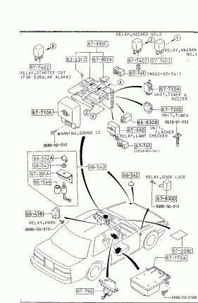 6630 A - RELAYS & UNIT (BODY) (COUPE)