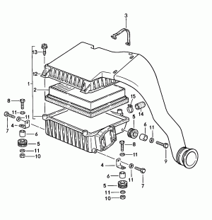 Возд. фильтр с сопутств. деталями