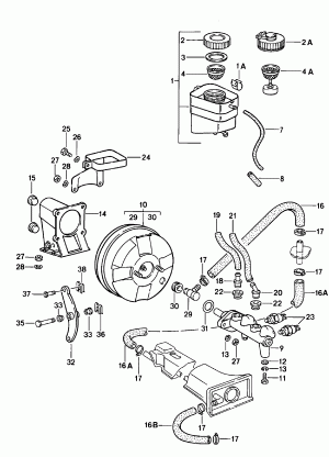Компенсационный бачок для тормозной жидкости