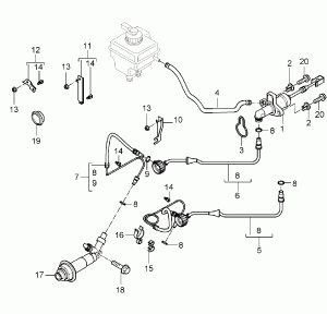 Гидравлический привод сцепления