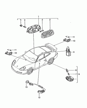 Плафон освещения салона