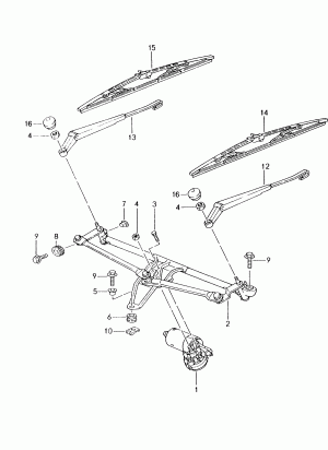 Стеклоочиститель комплектный