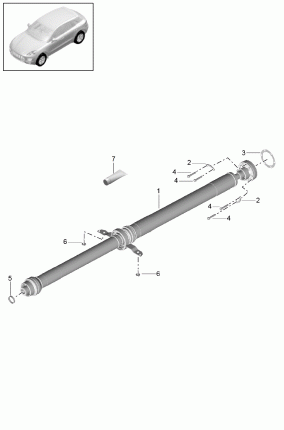 Вал привода задней оси