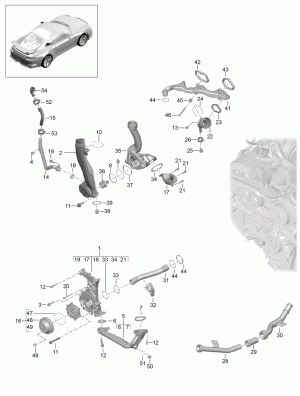 Насос системы охлаждения