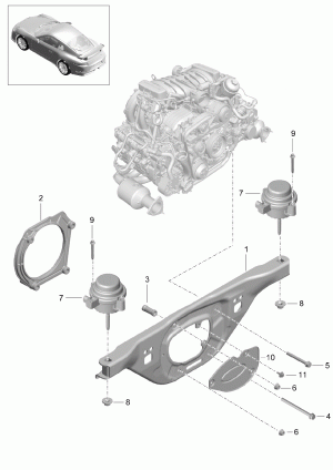 Приспос. для вывеш. двигателя