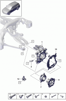 Корпус подшипника ступицы