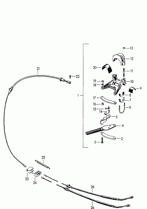 Pычаг включения стояноч. торм.