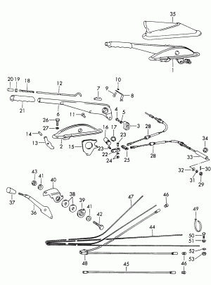 Pычаг включения стояноч. торм.