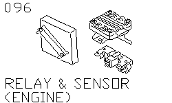 Реле и датчики (двигатель)